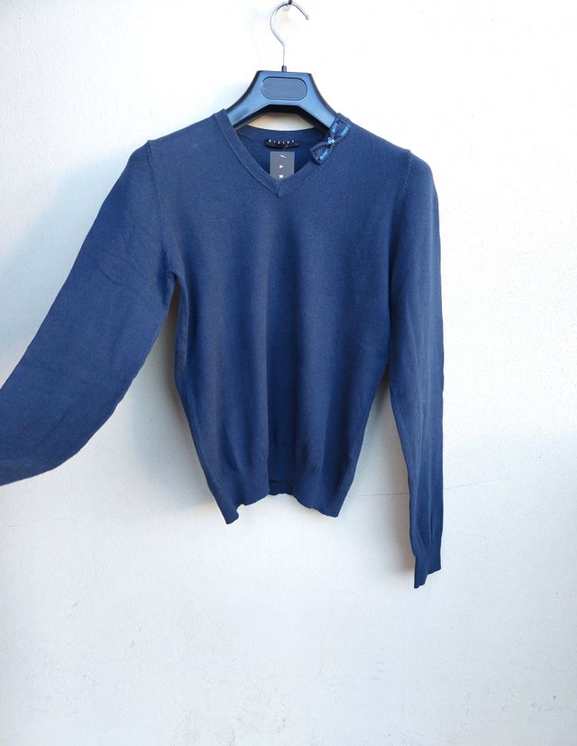 Maglione Sisley nuovo taglia XS o S colore blu