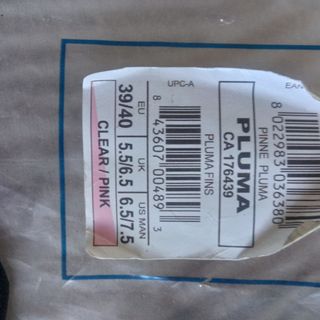 Aletas de buceo y pesca