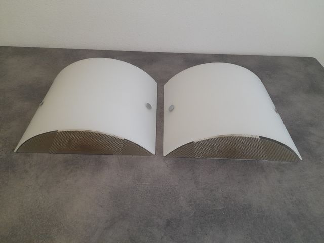 Coppia di lampade plafoniere applique