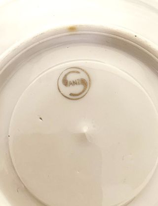 Servicio de porcelana antigua de 3 piezas