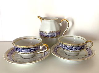 Servicio de porcelana antigua de 3 piezas