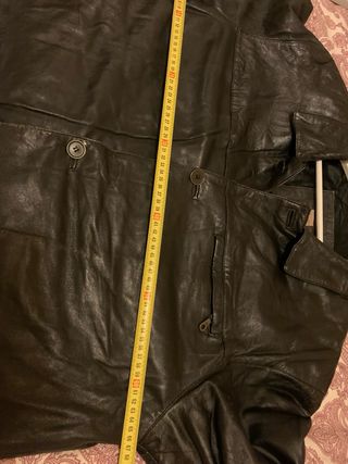 Cazadora piel negra XXL