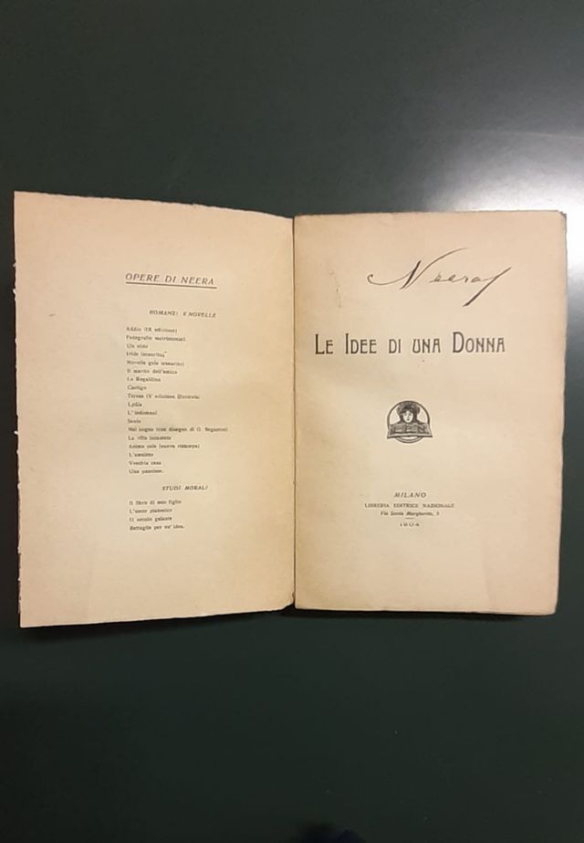 Le idee di una donna (Editrice Nazionale, 1904)