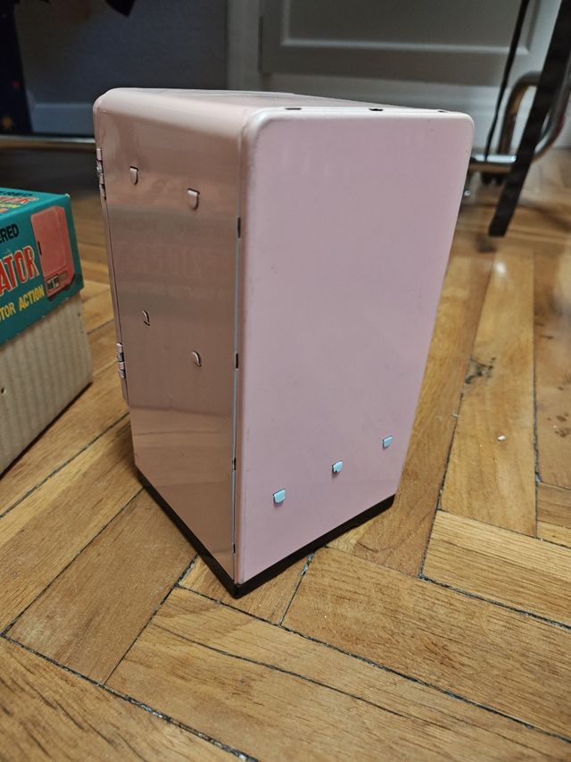 Refrigerador frigorífico hojalata vintage años 60