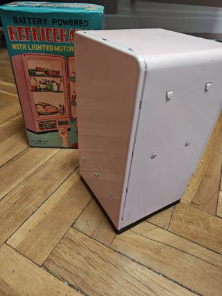 Refrigerador frigorífico hojalata vintage años 60