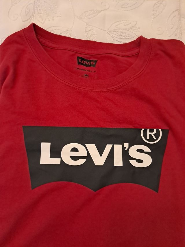 Camiseta roja chico, Levi's 16 años,
