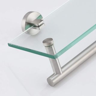 Estante Baño Cristal Templado con Toallero