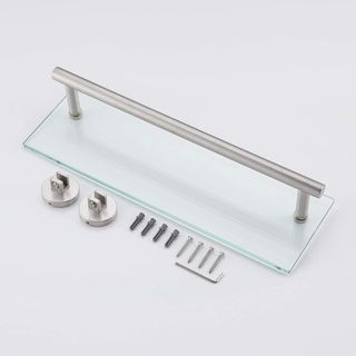 Estante Baño Cristal Templado con Toallero