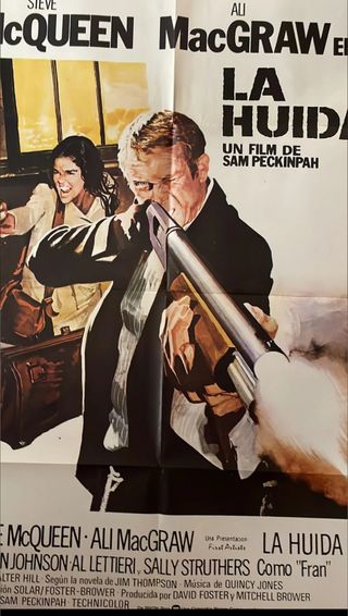 THE GETAWAY(LA HUIDA)POSTER ORIGINAL STEVE MCQUEEN