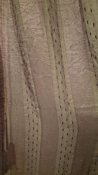 2 Cortinas Dobles Caidas Lila con Patron