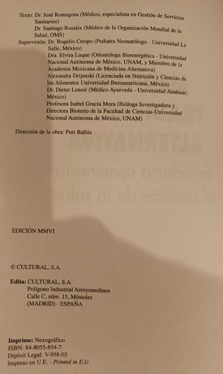 MEDICINA TRADICIONAL Y ALTERNATIVA