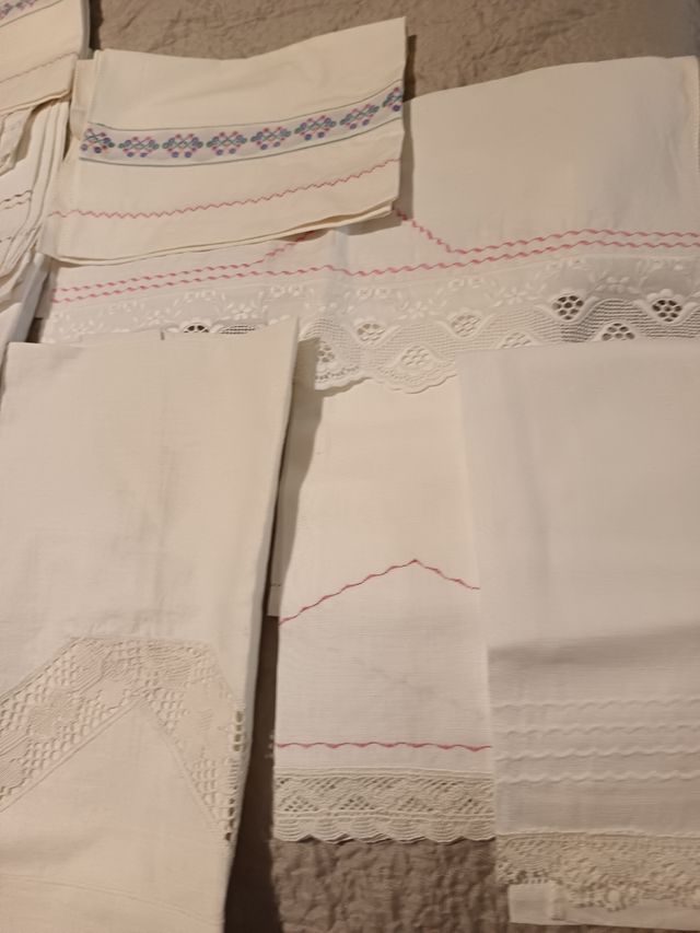 Set 12 Asciugamani in cotone realizzati a mano