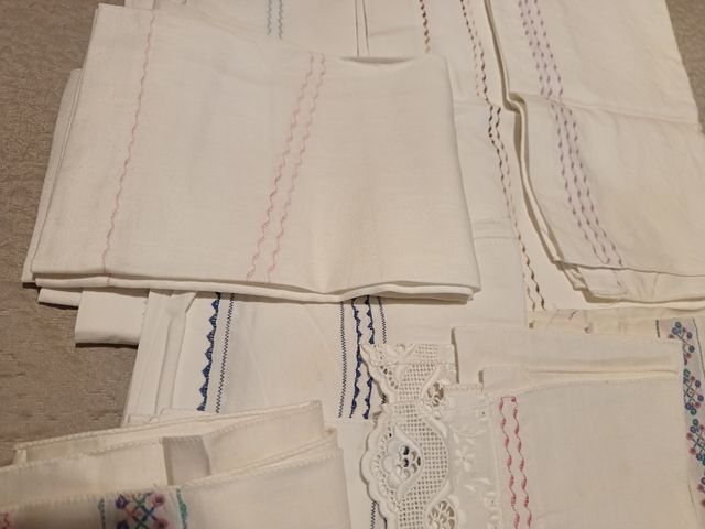 Set 12 Asciugamani in cotone realizzati a mano