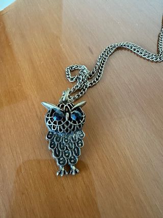 Collana lunga con gufo