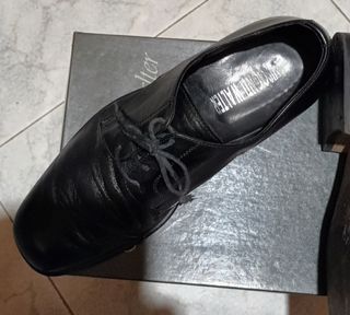 Scarpe uomo stringate pelle, nere, n 41