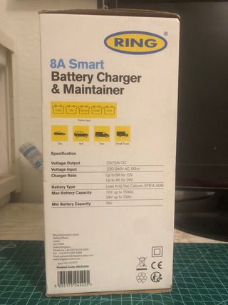 Cargador de bateria de coche RING