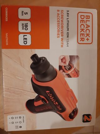 Screwdriver 3,6V Litio con 8 inserti