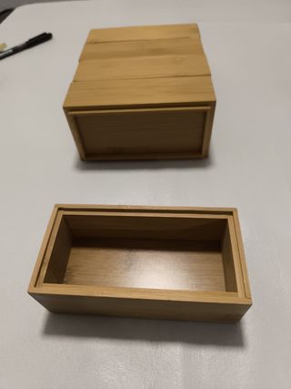 5 Cajitas madera apilables