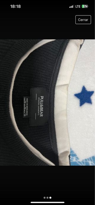 Jersey negro S pull and bear