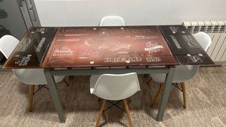 URGE venda SOLO mesa cristal cocina 
