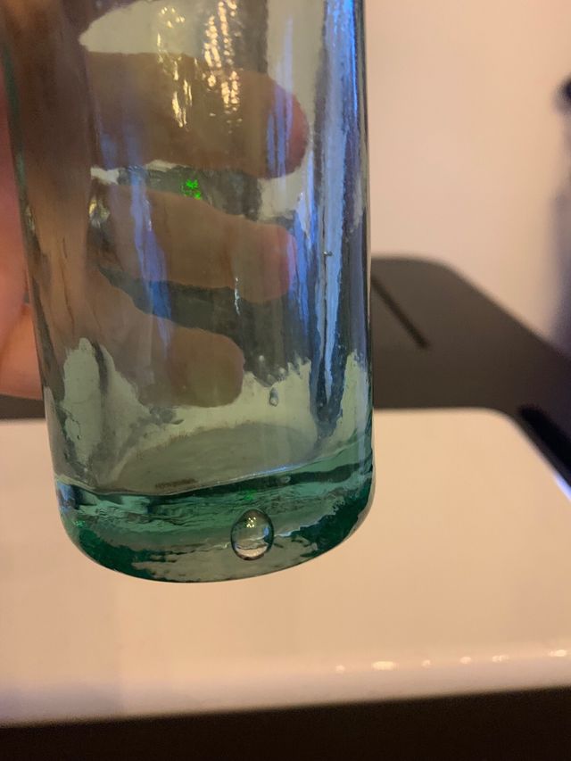 Bottiglia Gassosa con Pallina in vetro ann