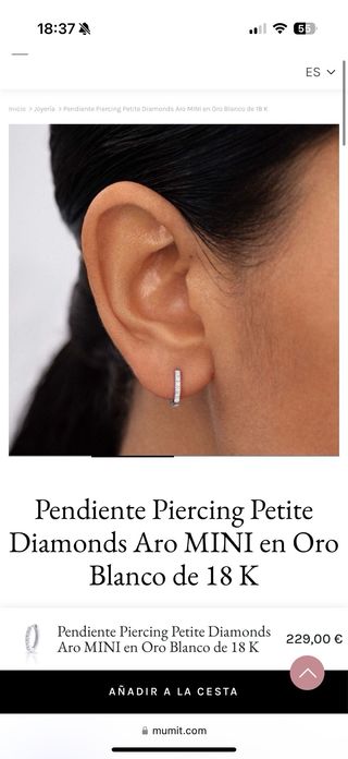 Piercing Aro Diamante Mumit