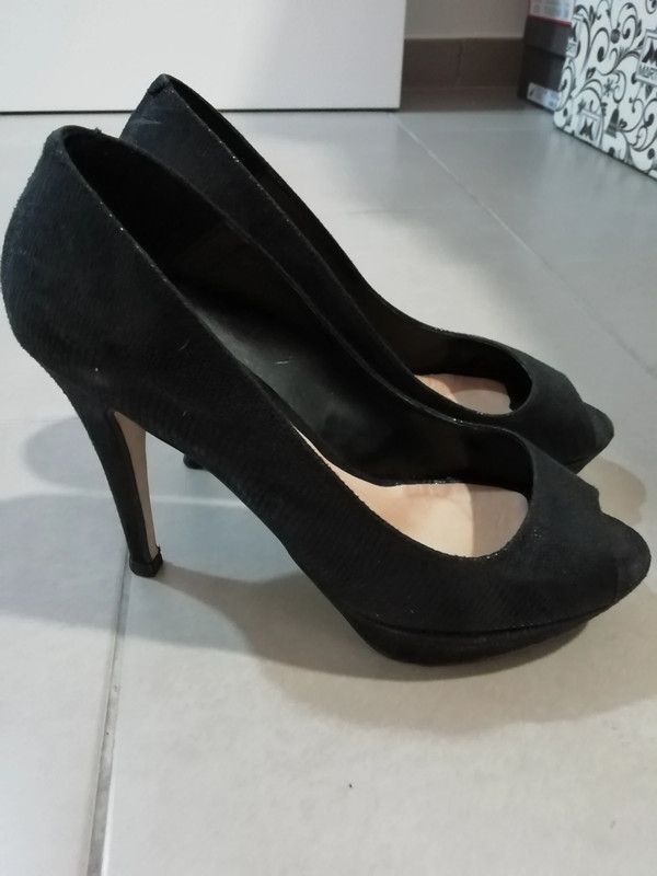 zapato de plataforma negro n 38