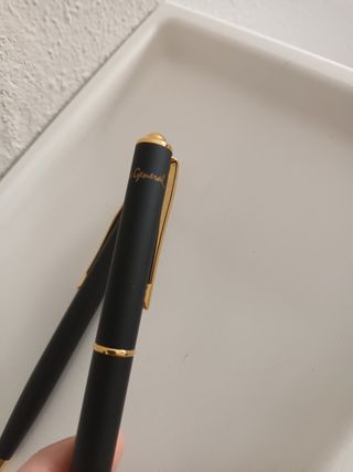 Boli y pluma Inoxcrom Gold