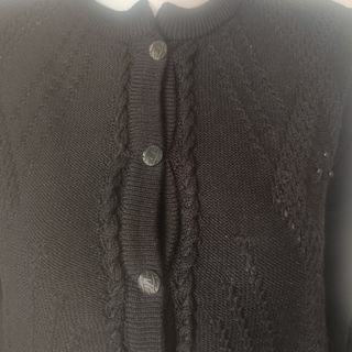 Chaqueta Negra Con abalorios Negros