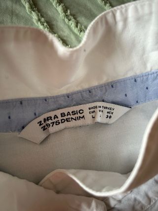 Camis a blanca zara talla L