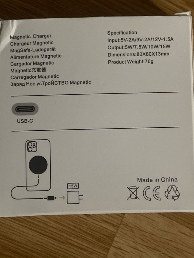 Cargador inalambrico