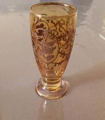 ULTIMO PREZZO Vetro artistico ambra e oro