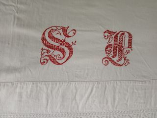 Sábanas antiguas en tejido lienzo de algodón