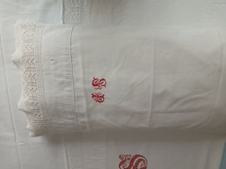 Sábanas antiguas en tejido lienzo de algodón