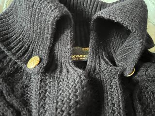 Poncho jersey stradivarius negro talla S