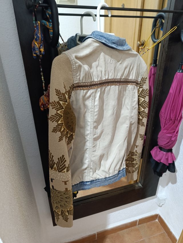 Cazadora pana bi material Desigual