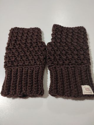 Guantes sin dedos crochet