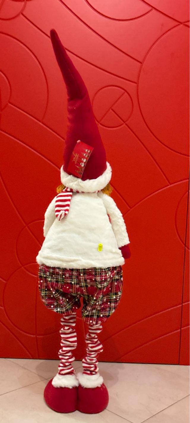 BAMBOLA NATALIZIA GAMBE LUNGHE da h 70 a120