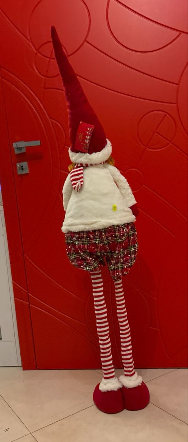 BAMBOLA NATALIZIA GAMBE LUNGHE da h 70 a120