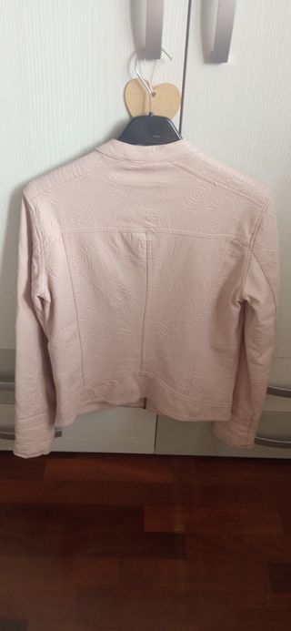 Giubbino ecopelle rosa 13/14 anni