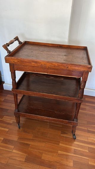 Carrito madera antiguo 