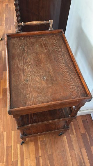 Carrito madera antiguo 