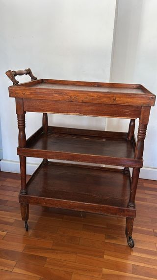 Carrito madera antiguo 