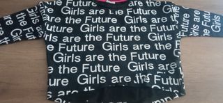 Maglietta nera per ragazza 9/10 anni