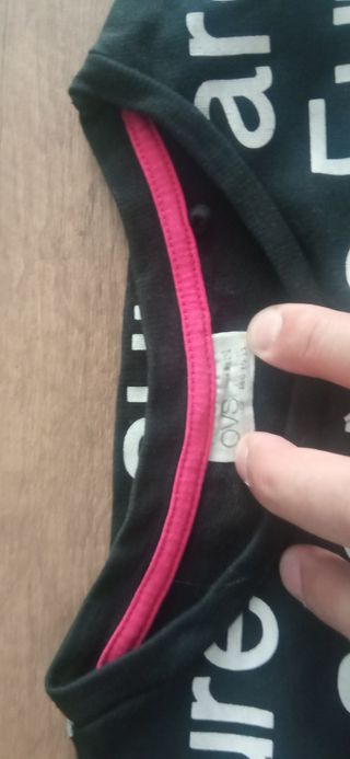 Maglietta nera per ragazza 9/10 anni