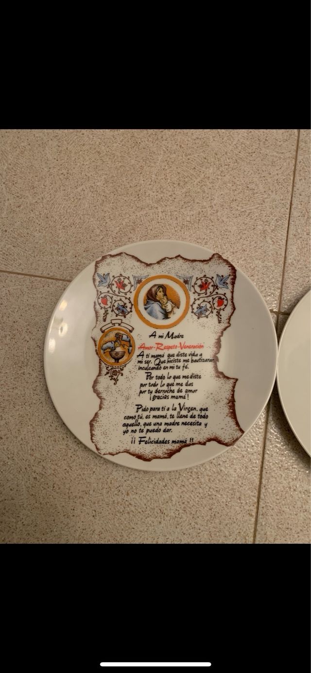 Platos decorativos vintage