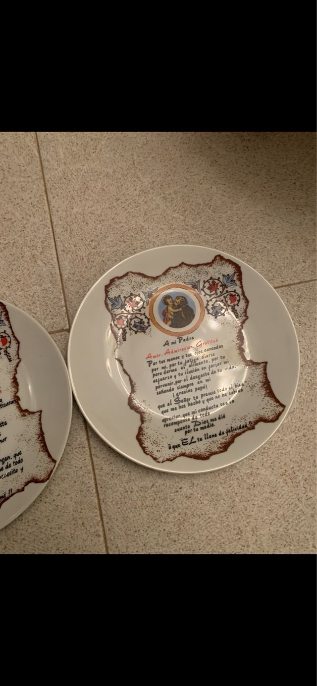 Platos decorativos vintage