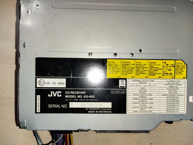 RADIO CD, USB, AUX JVC