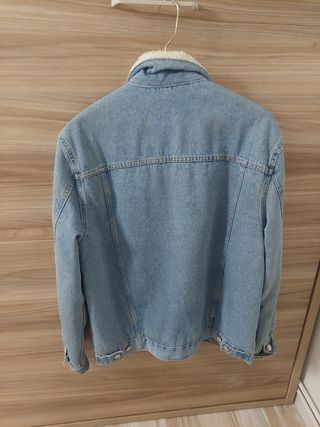 Chaqueta borrego tejana clara