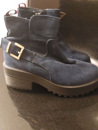 Botines azul marino T.36